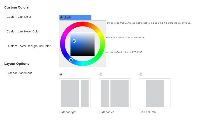 Baylys Theme Options