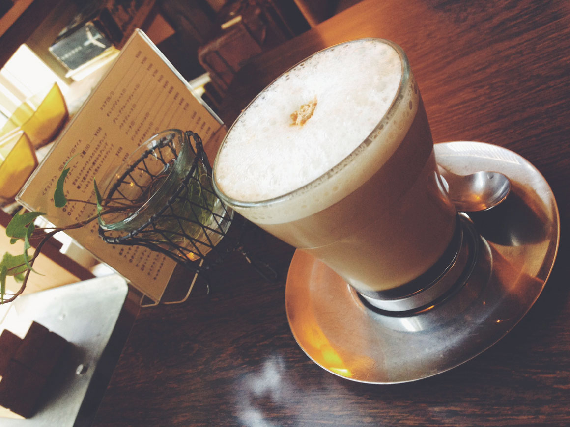 Beautiful Soyccino at the cute Kate Coffee in Tokyo. 