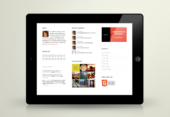 Nilmini footer widgets ipad