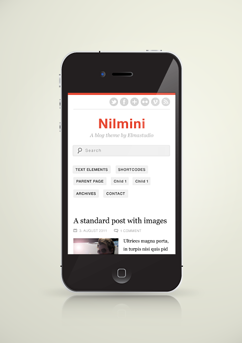 Nilmini an a smartphone