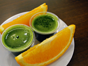 healthy wheat grass shots