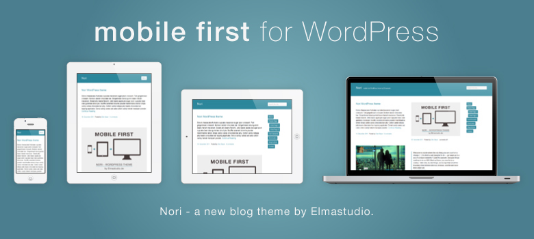 mobile-first, responsive WordPress theme Nori