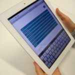 Nori theme navigation on the iPad (portrait mode)